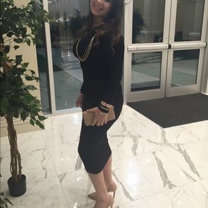 Beautiful midi black dress